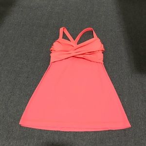 Lululemon orange wrap it up tank